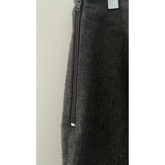 Frances Valentine Sailor Gray Wool Pant Women's 14 High Waisted Laced Wide Leg - Picture 9 of 12